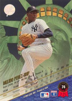 Melido Perez  baseball card collectible - Main Image 2