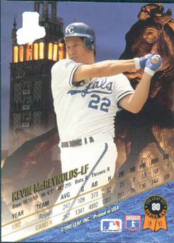 Kevin McReynolds  baseball card collectible - Main Image 2
