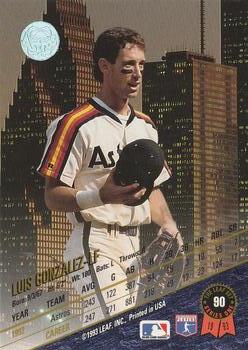 Luis Gonzalez  baseball card collectible - Main Image 2