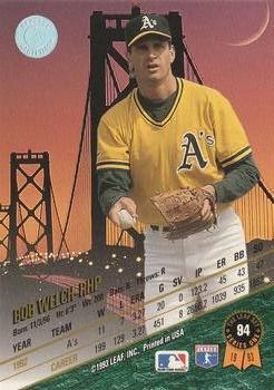 Bob Welch  baseball card collectible - Main Image 2