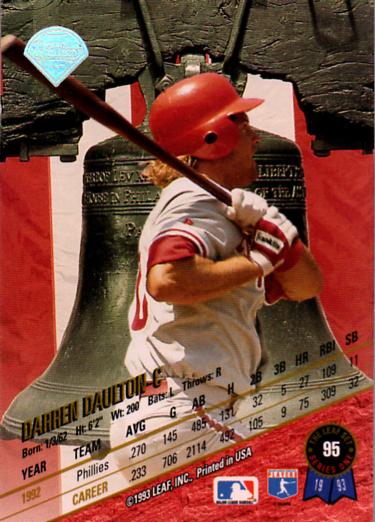 Darren Daulton  baseball card collectible - Main Image 2