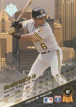 Orlando Merced  baseball card collectible - Main Image 2
