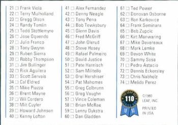 Checklist: 1-74  baseball card collectible - Main Image 2