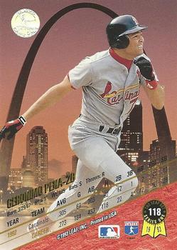 Geronimo Pena  baseball card collectible - Main Image 2