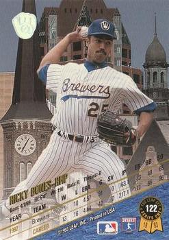Ricky Bones  baseball card collectible - Main Image 2