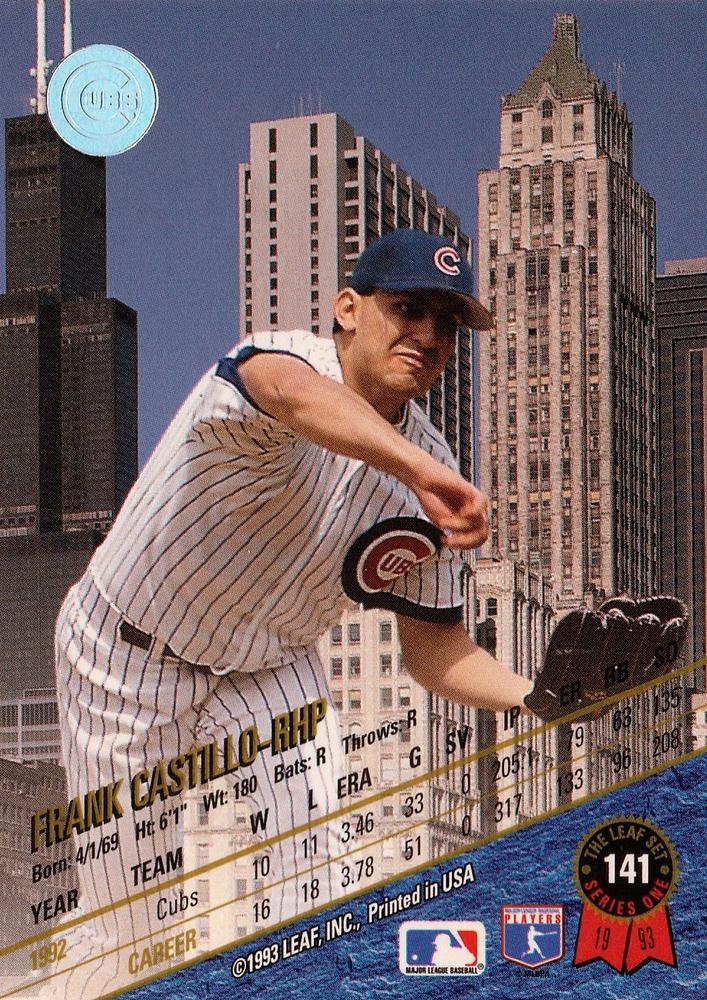 Frank Castillo  baseball card collectible - Main Image 2