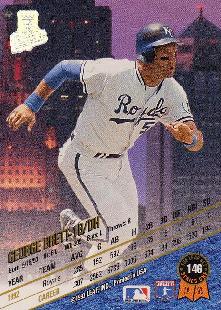 George Brett  baseball card collectible - Main Image 2