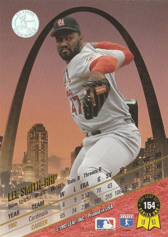 Lee Smith  baseball card collectible - Main Image 2