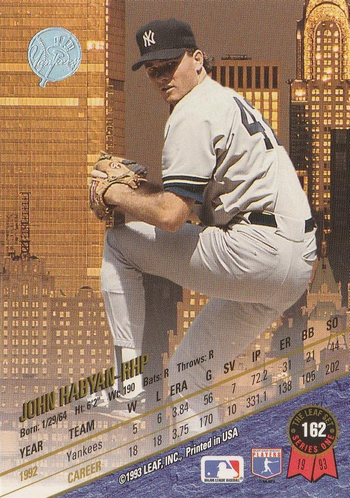 John Habyan  baseball card collectible - Main Image 2
