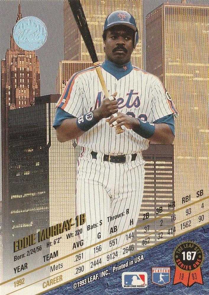 Eddie Murray  baseball card collectible - Main Image 2