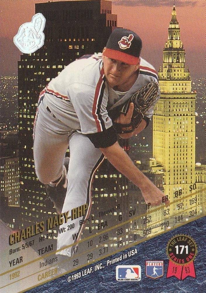 Charles Nagy  baseball card collectible - Main Image 2