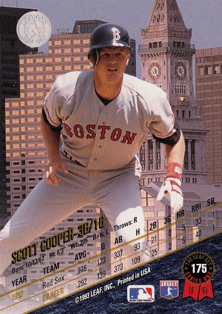 Scott Cooper  baseball card collectible - Main Image 2