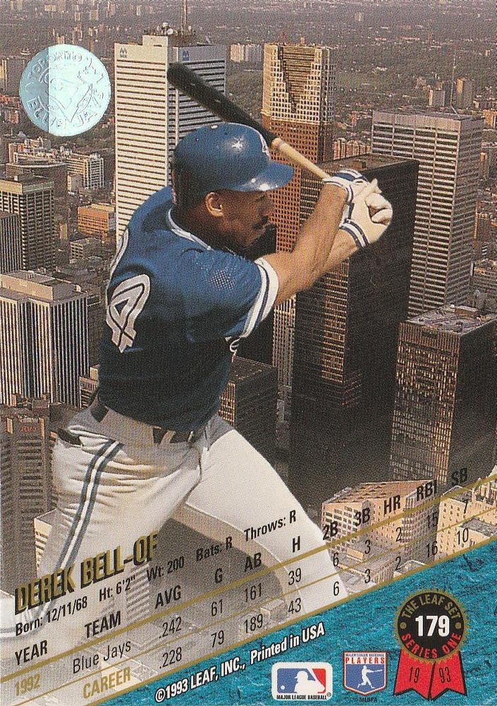 Derek Bell  baseball card collectible - Main Image 2