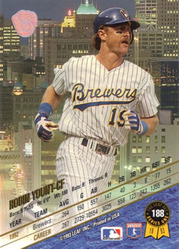 Robin Yount  baseball card collectible - Main Image 2