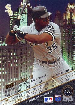 Frank Thomas  baseball card collectible - Main Image 2