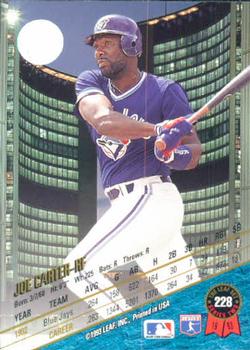 Joe Carter  baseball card collectible - Main Image 2