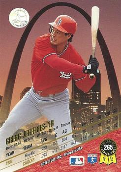 Gregg Jefferies  baseball card collectible - Main Image 2