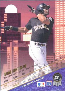 Daryl Boston  baseball card collectible - Main Image 2
