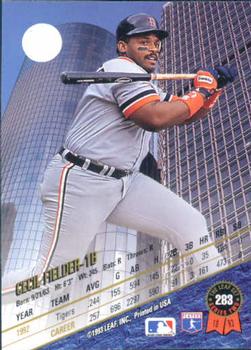 Cecil Fielder  baseball card collectible - Main Image 2