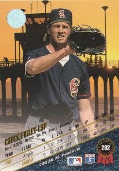 Chuck Finley  baseball card collectible - Main Image 2