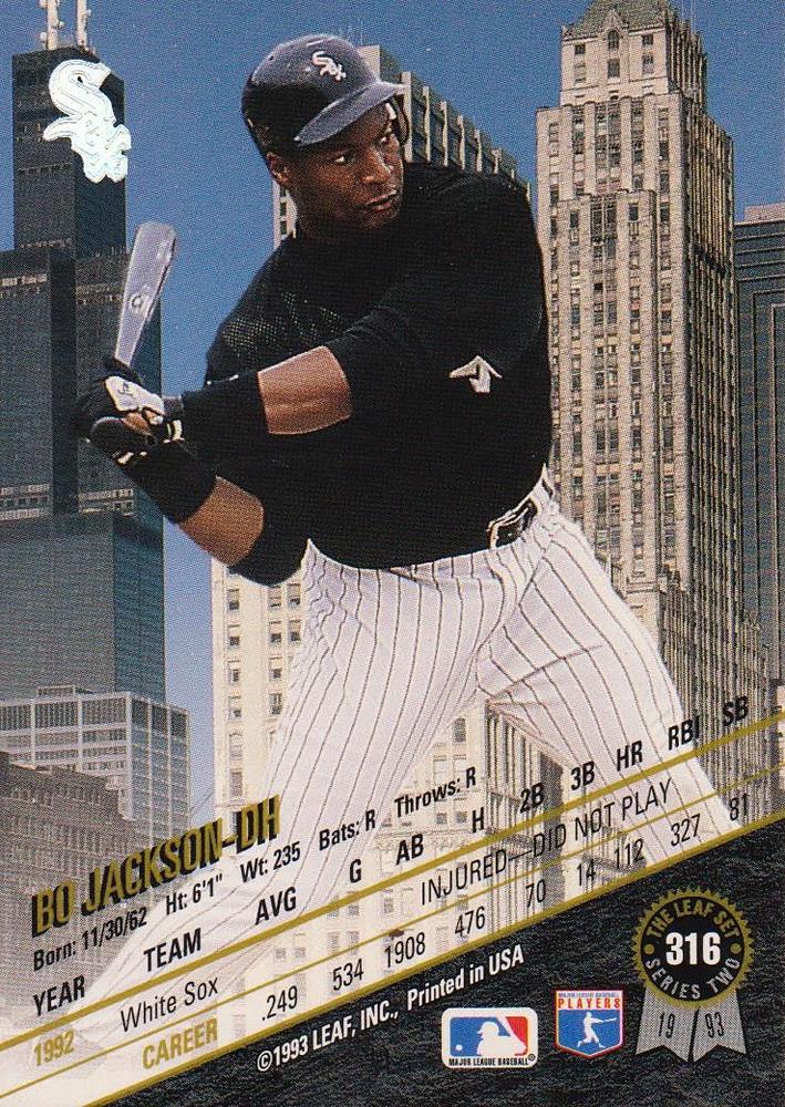 Bo Jackson  baseball card collectible - Main Image 2