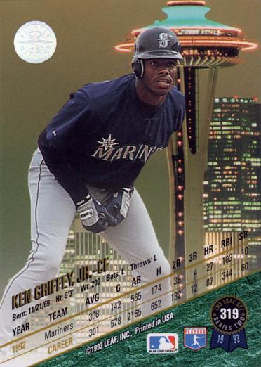 Ken Griffey, Jr.  baseball card collectible - Main Image 2