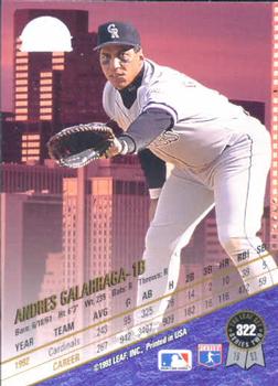 Andres Galarraga  baseball card collectible - Main Image 2