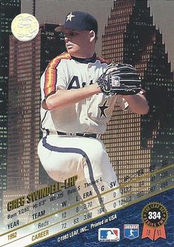 Greg Swindell  baseball card collectible - Main Image 2