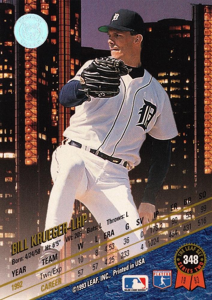 Bill Krueger  baseball card collectible - Main Image 2