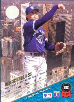 Dick Schofield  baseball card collectible - Main Image 2