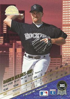 Darren Holmes  baseball card collectible - Main Image 2