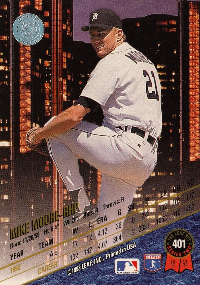Mike Moore  baseball card collectible - Main Image 2