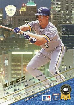 Bill Spiers  baseball card collectible - Main Image 2