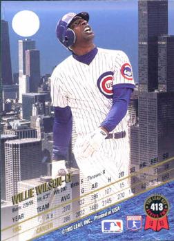 Willie Wilson  baseball card collectible - Main Image 2