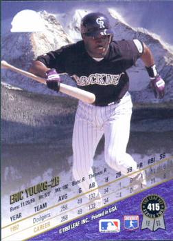 Eric Young  baseball card collectible - Main Image 2