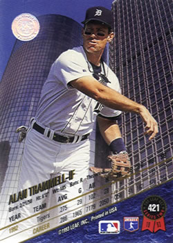 Alan Trammell  baseball card collectible - Main Image 2