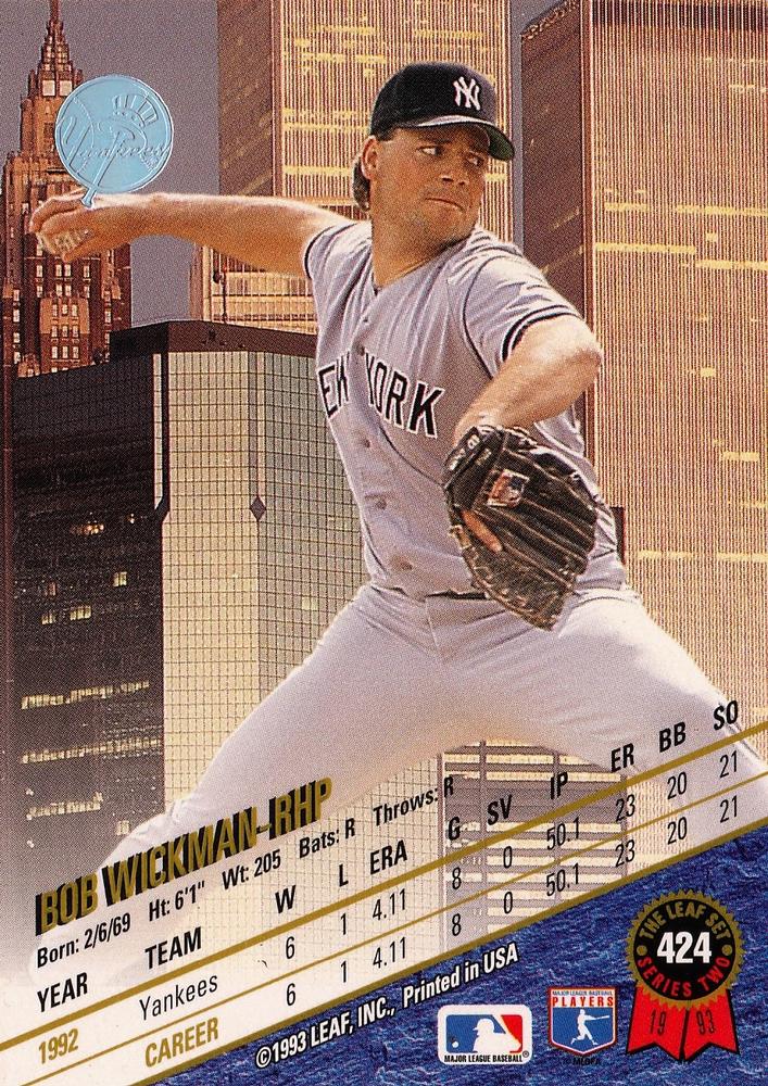 Bob Wickman  baseball card collectible - Main Image 2