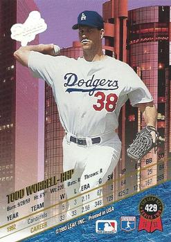 Todd Worrell  baseball card collectible - Main Image 2