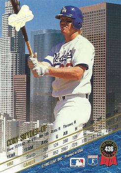 Cory Snyder  baseball card collectible - Main Image 2
