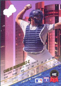 Carlos Hernandez  baseball card collectible - Main Image 2