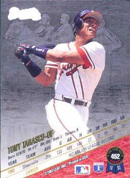 Tony Tarasco  baseball card collectible - Main Image 2