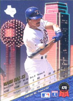 Mario Diaz  baseball card collectible - Main Image 2