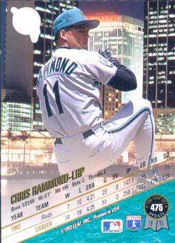 Chris Hammond  baseball card collectible - Main Image 2