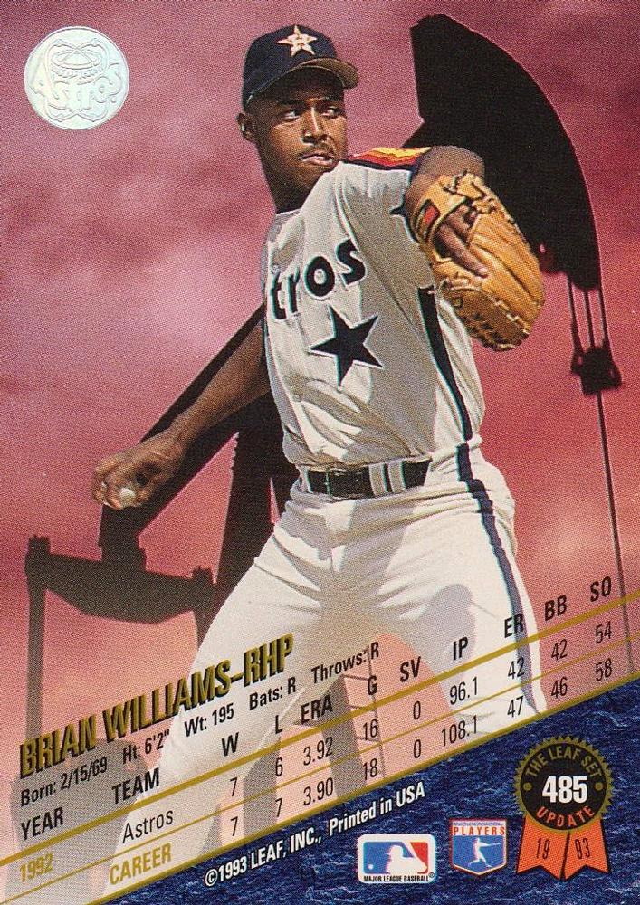 Brian Williams  baseball card collectible - Main Image 2
