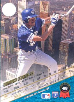 Domingo Cedeno  baseball card collectible - Main Image 2