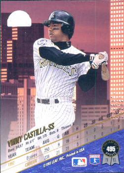 Vinny Castilla  baseball card collectible - Main Image 2
