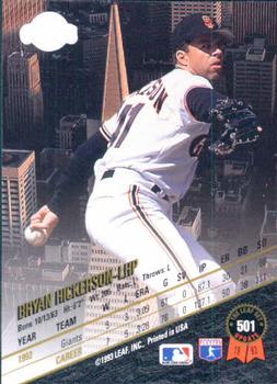 Bryan Hickerson  baseball card collectible - Main Image 2
