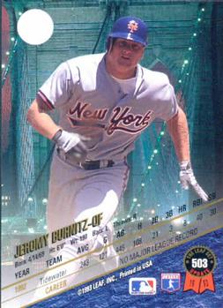 Jeromy Burnitz  baseball card collectible - Main Image 2