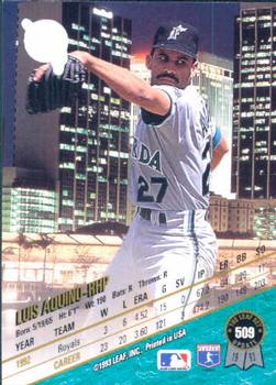 Luis Aquino  baseball card collectible - Main Image 2