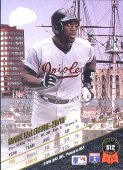 Mark McLemore  baseball card collectible - Main Image 2